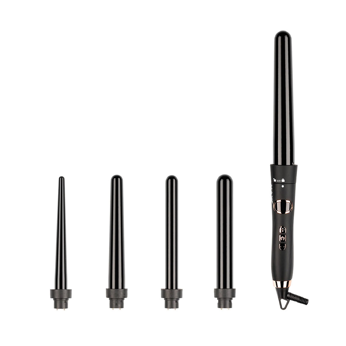 Max Pro - Miracle 5 In 1 - Lockenstab mit verschiedenen Aufsätzen