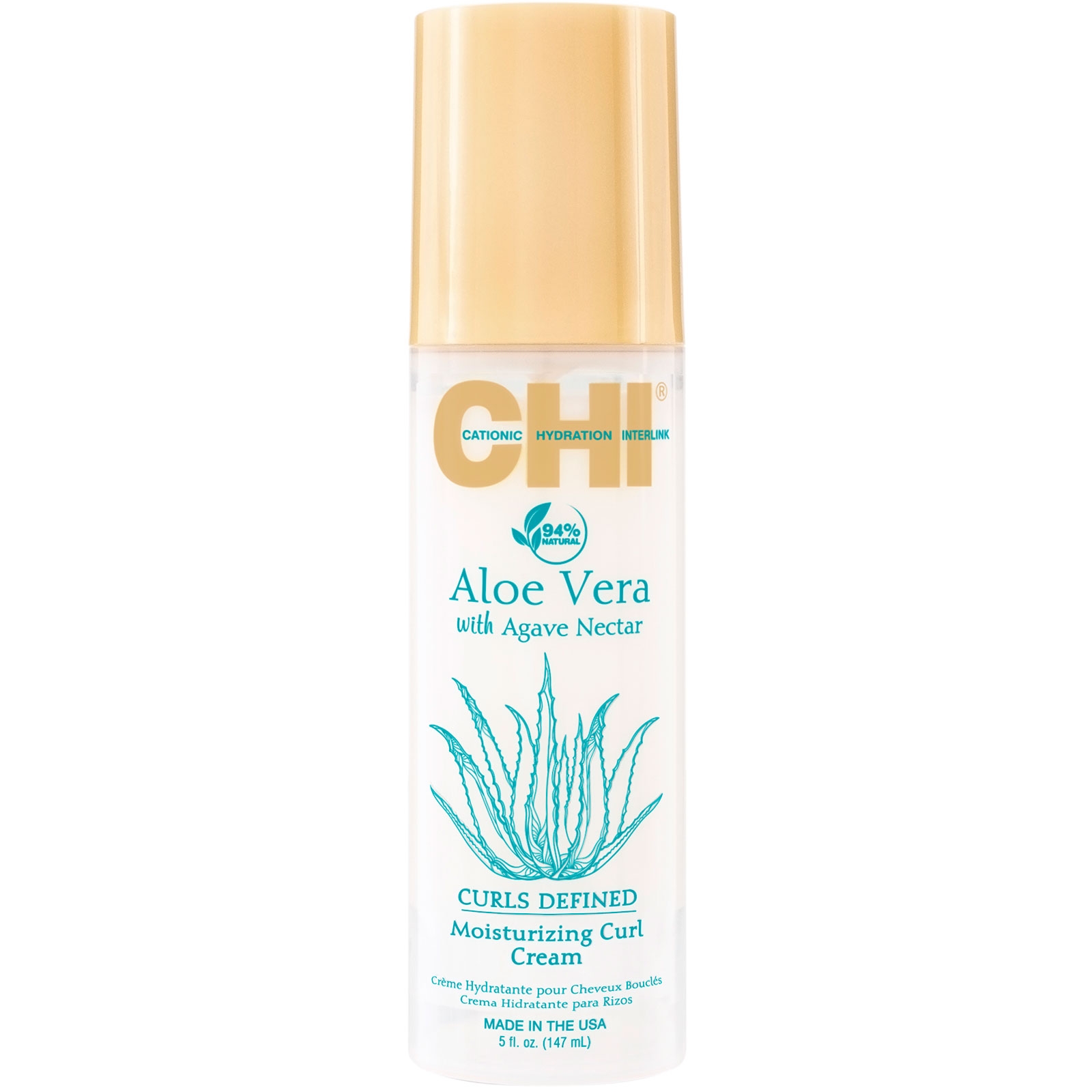 CHI - Aloe Vera with Agave Nectar - Moisturizing Curl Cream - 147 ml