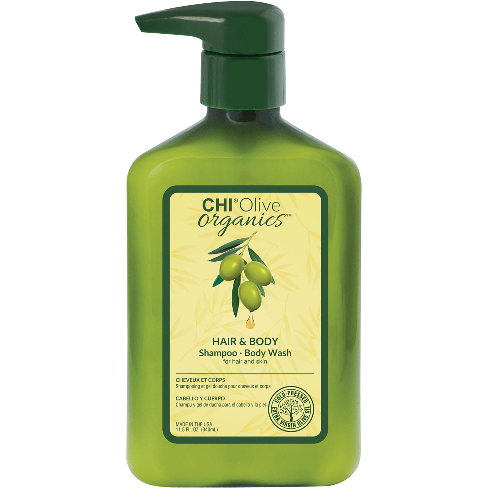 CHI - Olive Organics - Hair & Body Shampoo - 340 ml
