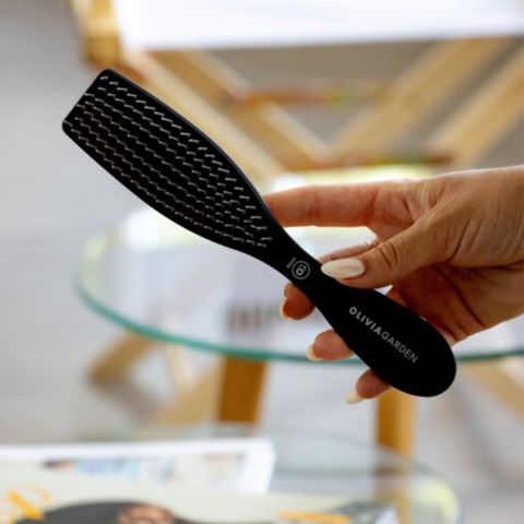 Olivia Garden - Style Wet Hair Bristles - Matt Black