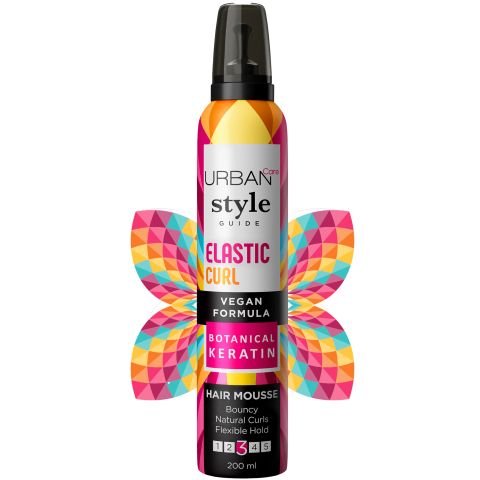 Urban Care - Style Guide Elastic Curl Hair Mousse - 200 ml