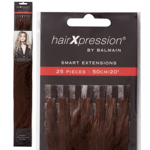 Balmain - HairXpression extensions - Darks - Straight 25 Stück 50 cm