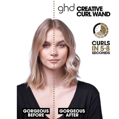 ghd - Creative Curl Wand  & Detangling Comb - Krultang  (28mm x 23mm) - Limited Edition - Giftset