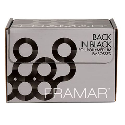 Framar - Back In Black Haarfärbefolie Geprägt Medium - 98 m