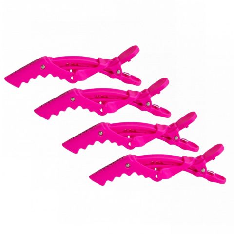 Framar - Gator Grips Haarklammern - Rosa, 4 Stück