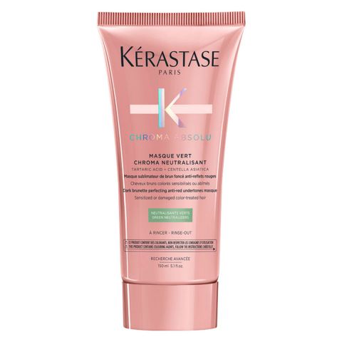 Kérastase - Chroma Absolu Masque Vert Neutralisant Haarmaske für dunkle Haarfarben - 150 ml