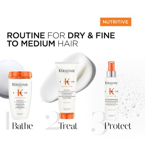 Kérastase - Nutritive Shampoo + Conditioner + Leave-in - Set for Dry & Fine to Medium Hair