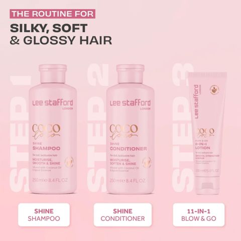 Lee Stafford - Coco Loco - Blow & Go 11-In-1 Lotion - Haaröl für geschädigtes Haar - 100 ml