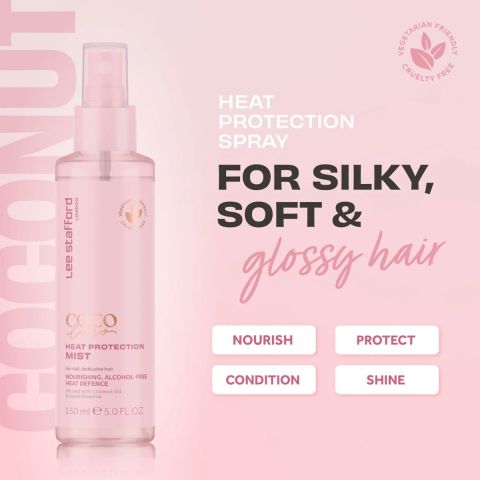 Lee Stafford - Coco Loco - Coconut Heat Protection Mist - Feuchtigkeitsspendender Hitzeschutz - 150 ml