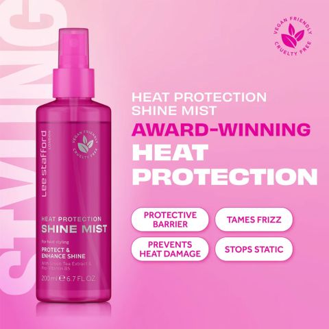 Lee Stafford - Original Heat Protection Shine Mist - Spray für Hitzeschutz - 200 ml