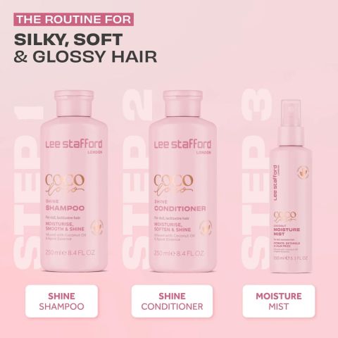 Lee Stafford - Coco Loco - Shine Shampoo - Repariert trockenes und geschädigtes Haar - 250 ml