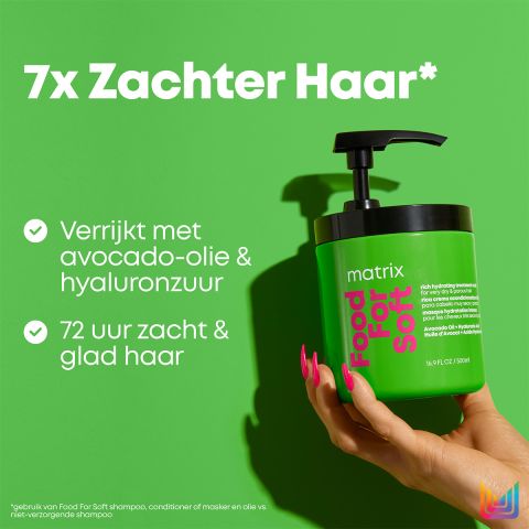 Matrix - Food For Soft - Haarmasker Voor Droog Haar - 500 ML