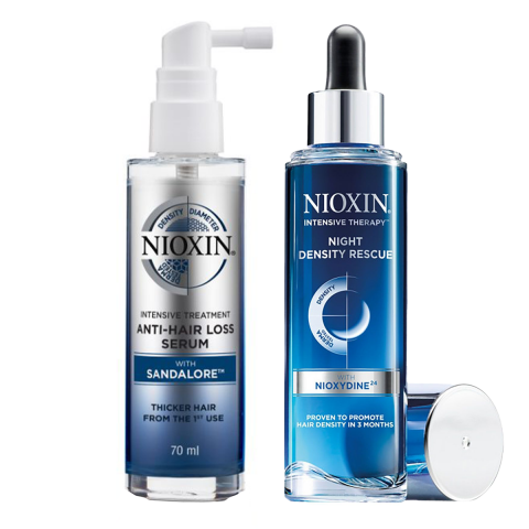 Nioxin - Anti-Hair loss Serum & Night Density Rescue - Sparset