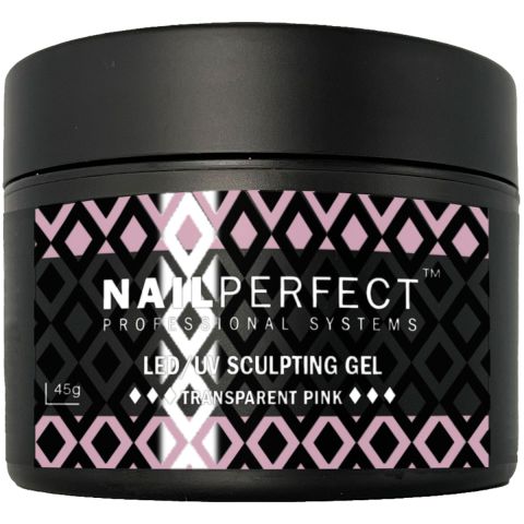 Nail Perfect - LED/UV - Sculpting Gel - Transparent Pink - 45 gr