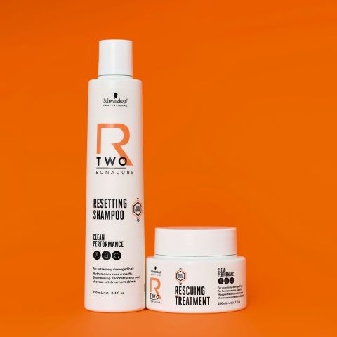 Schwarzkopf - R-TWO - Resetting Shampoo 250 ml & Rescuing Treatment 200 ml 