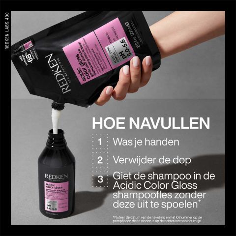 Redken - Acidic Color Gloss Shampoo 300 ml + Refill 500 ml - Set