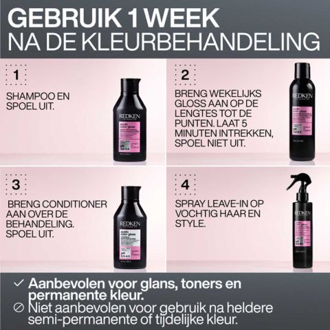 Redken - Acidic Color Gloss Shampoo 300 ml + Refill 500 ml - Set