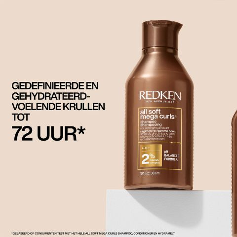 Redken - All Soft - Mega Curls - Shampoo für krauses und lockiges Haar - 300 ml