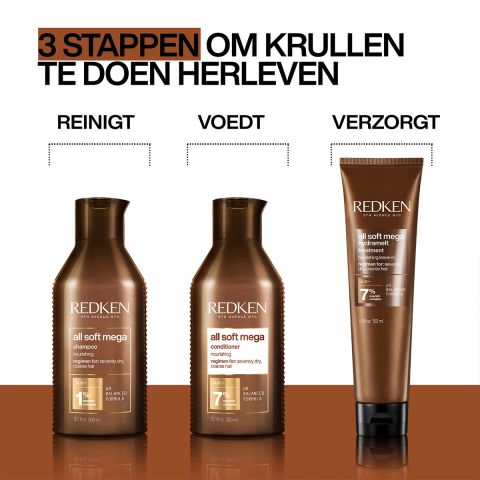 Redken - All Soft - Mega Curls - Shampoo für krauses und lockiges Haar - 300 ml
