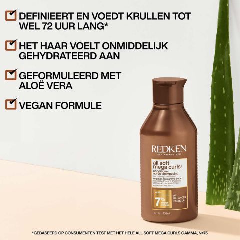 Redken - All Soft - Mega Curls - Conditioner für krauses Haar und Locken - 300 ml