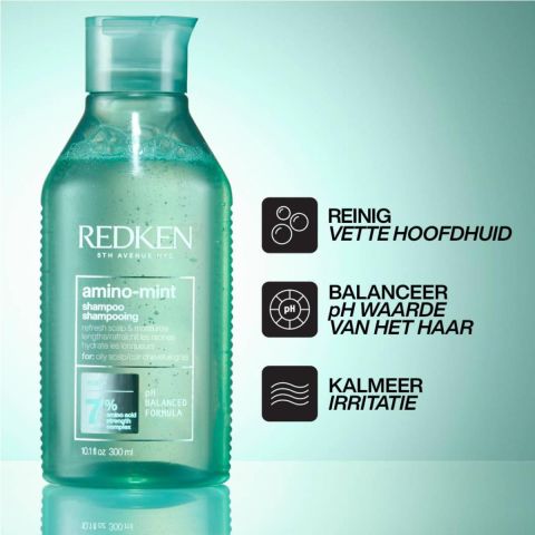 Redken - Amino - Minze - Shampoo für fettige Kopfhaut - 300 ml