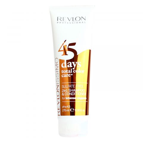 Revlon - 45 Days Color - 2 in 1 Shampoo & Conditioner - Intense Coppers - 275 ml