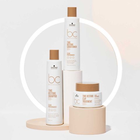 Schwarzkopf - BC Bonacure - Time Restore - Shampoo & Conditioner Set