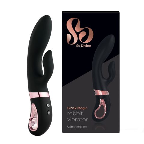 So Divine - Magic Rabbit Vibrator - Zwart