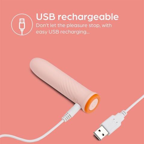 So Divine - Self Pleasure Rechargeable Bullet Vibrator - Orange