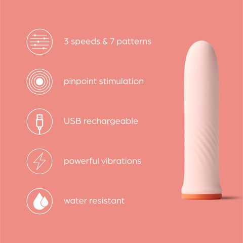 So Divine - Self Pleasure Rechargeable Bullet Vibrator - Orange