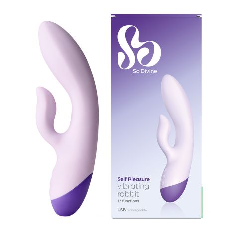 So Divine - Self Pleasure Wiederaufladbar Rabbit Vibrator - Violett