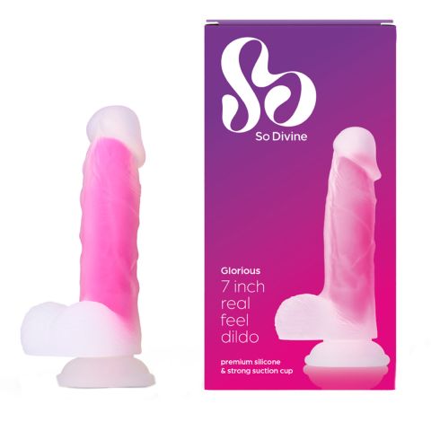 So Divine - Glorious Real Skin Feel Dildo - Roze