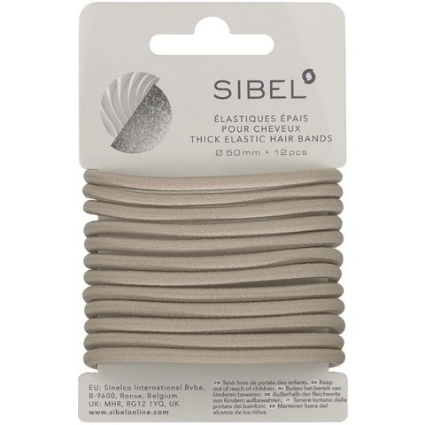 Sibel - Thick Elastic Hair Bands - Blonde - 12 Stück