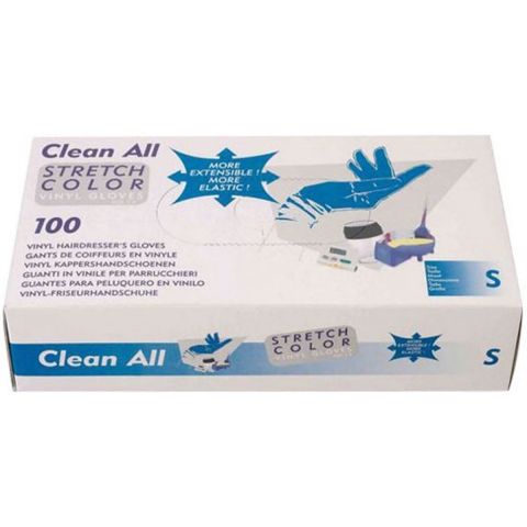 Sibel - Clean All - Vinylhandschuhe - Durchsichtig - Gepudert - Medium - 100 Stück