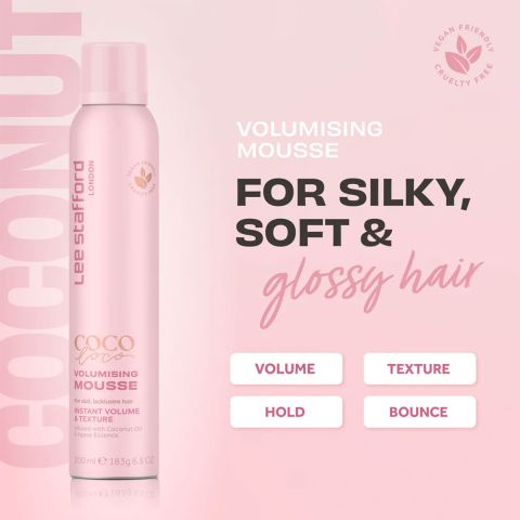 Lee Stafford - Coco Loco - Coconut Mousse - Haarschaum für mehr Volumen - 200 ml