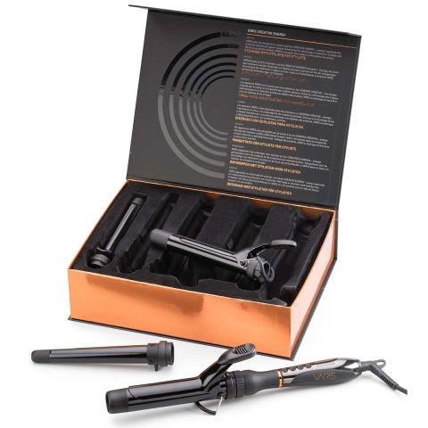 Varis - Curling Iron System - Lockenstab mit 4 Aufsätzen