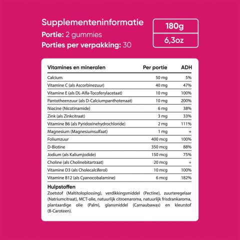 Veganboost - Haarvitamine Mommy - 60 stuks 