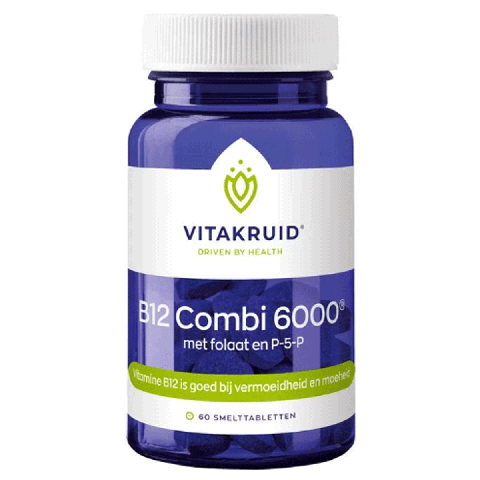 Vitakruid - B12 Combi 6000 - 60 Smelttabletten