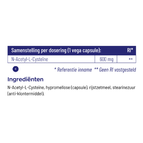 Vitakruid - NAC 600mg N-Acetyl-L-Cysteine - 60 cp