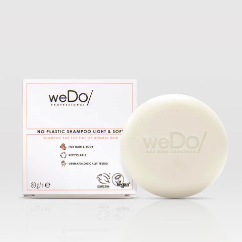 weDo - No Plastic - Shampoo Bar - Light & Soft - 80 gr