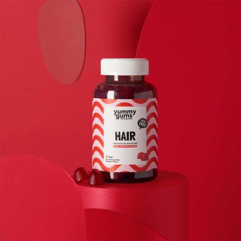 Yummygums - Hair Gummies - Vitamine für Haare, Haut und Nägel - 60 Stück