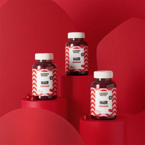 Yummygums - Hair Gummies Vitamine für Haare, Haut und Nägel - 60 Stück