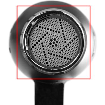 KYONE - KP-100 Kompaktes Haartrockner-Filterset - Chrom