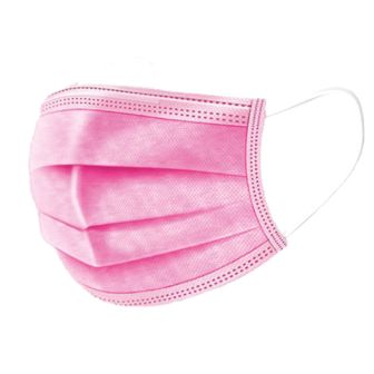IBP - Einweg-Mundmasken 3-lagig - Rosa - 50 Stück