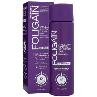 Foligain - für Frauen - Stimulierendes Shampoo bei dünner werdendem Haar - 2% Trioxidil - 236 ml