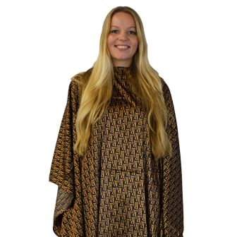 Nebur - Friseurumhang Maxi Deluxe - Schwarz/Gold