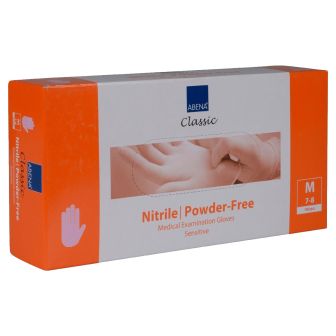 Abena - Nitrilhandschuhe Rosa Puderfrei Größe M - 100 Stück