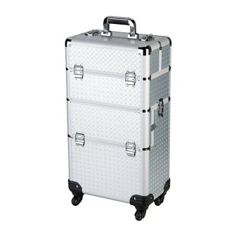 Sibel - Zwei-in-eins - Friseurtrolley - Aluminium - 70x37x23 cm