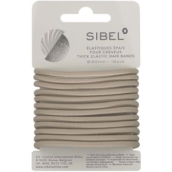 Sibel - Thick Elastic Hair Bands - Blonde - 12 Stck.