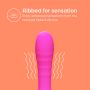 So Divine - Pash Ribbed Vibrator - Roze